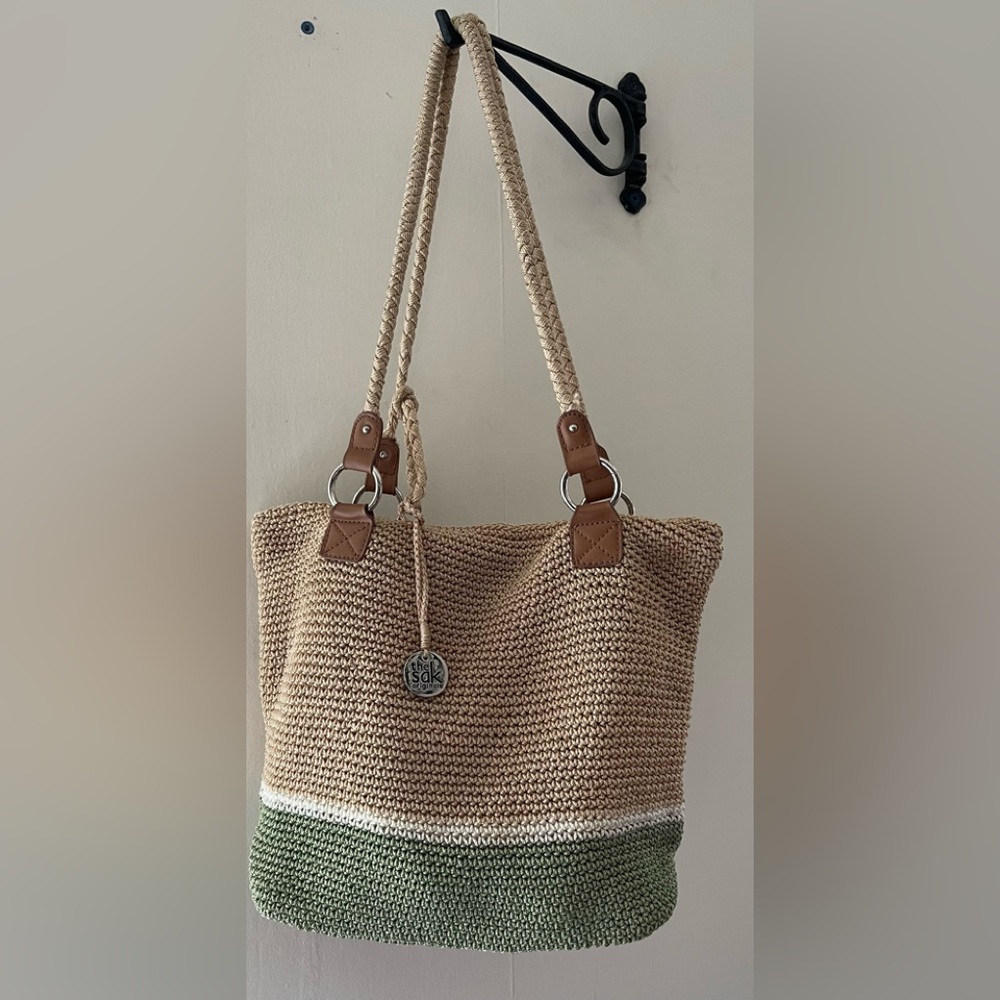 The Sak Original Crochet  Multi Toned Handbag